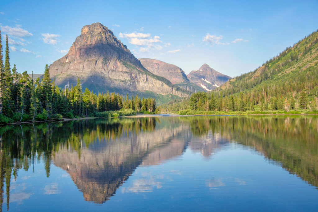 Pray Lake in Glacier National Park 